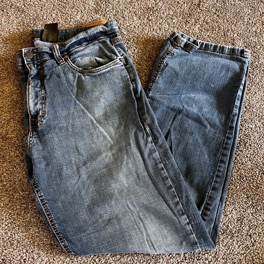 Urban Star Straight Stretch Relaxed Fit Comfort Blue Jeans Size 38